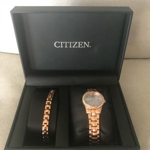 Citizen Eco-Drive Rose Gold/White Women's Watch